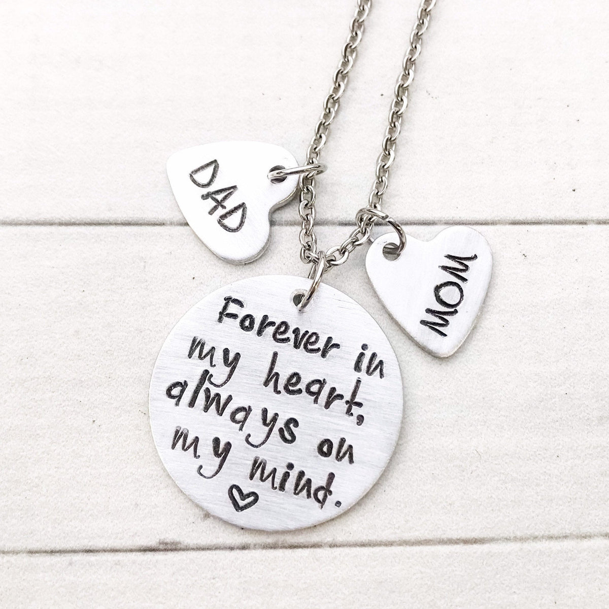 Mom and deals dad memorial necklace