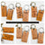 Never More Than a Thought Away Genuine Leather Memorial Keychain
