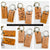 I Will Hold You in My Heart Genuine Leather Memorial Keychain