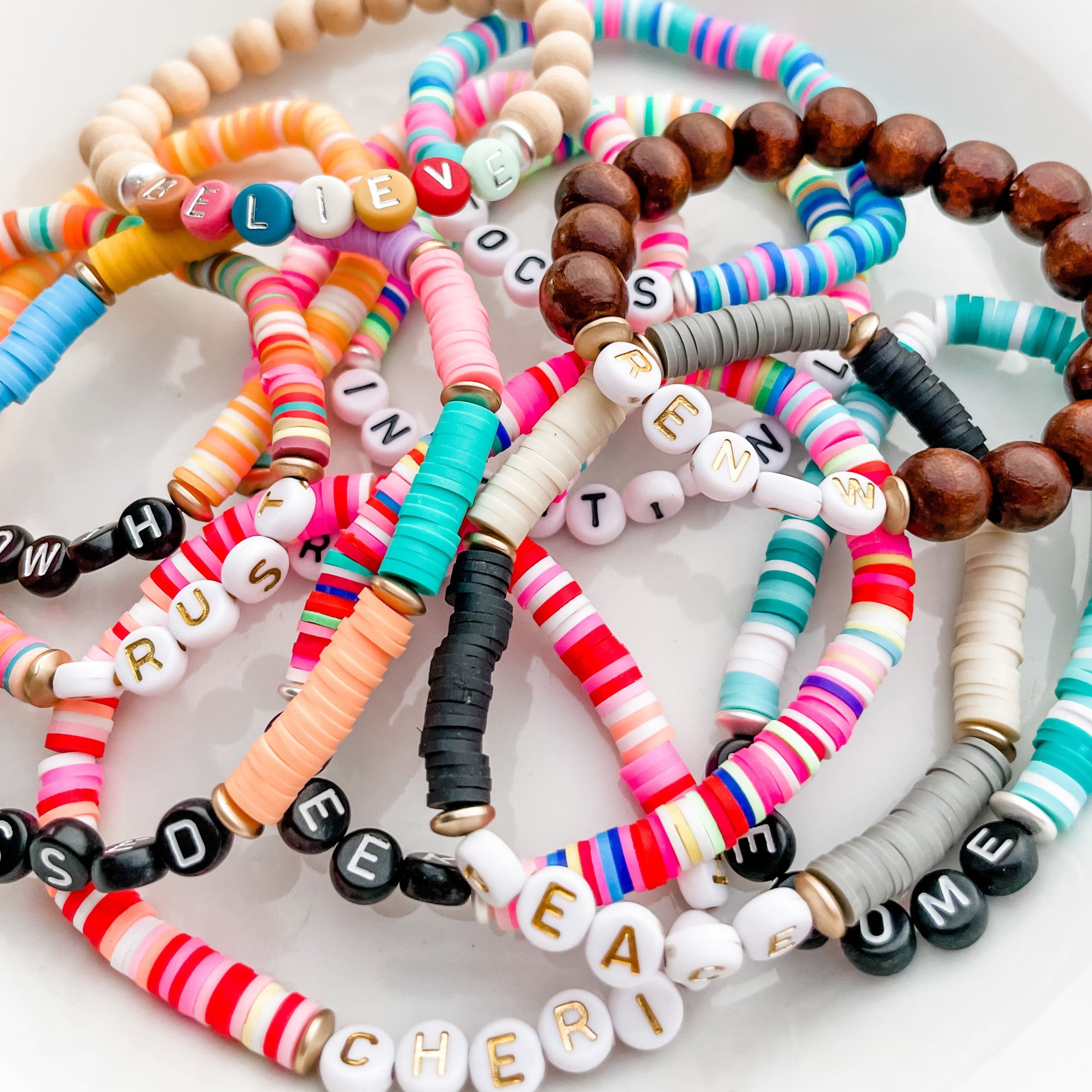 Bracelets Diy Vsco Word Bracelets Letter Beads Friendship
