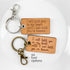 I Will Hold You in My Heart Genuine Leather Memorial Keychain