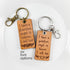 Guardian Angel Genuine Leather Memorial Keychain