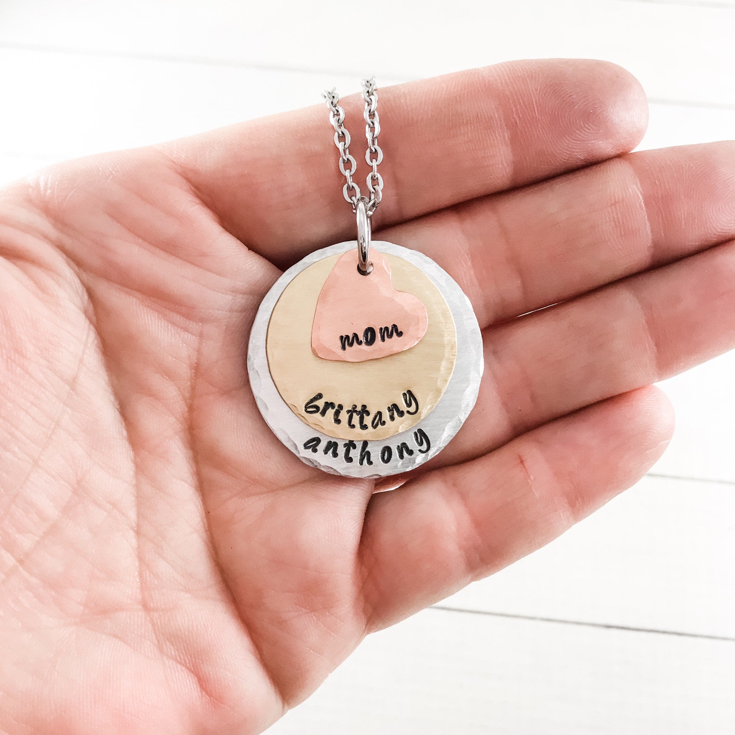 Personalized Necklace Baby Necklace For Mum With Name Personalized