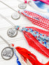 Patriotic Tassel Necklace for Women